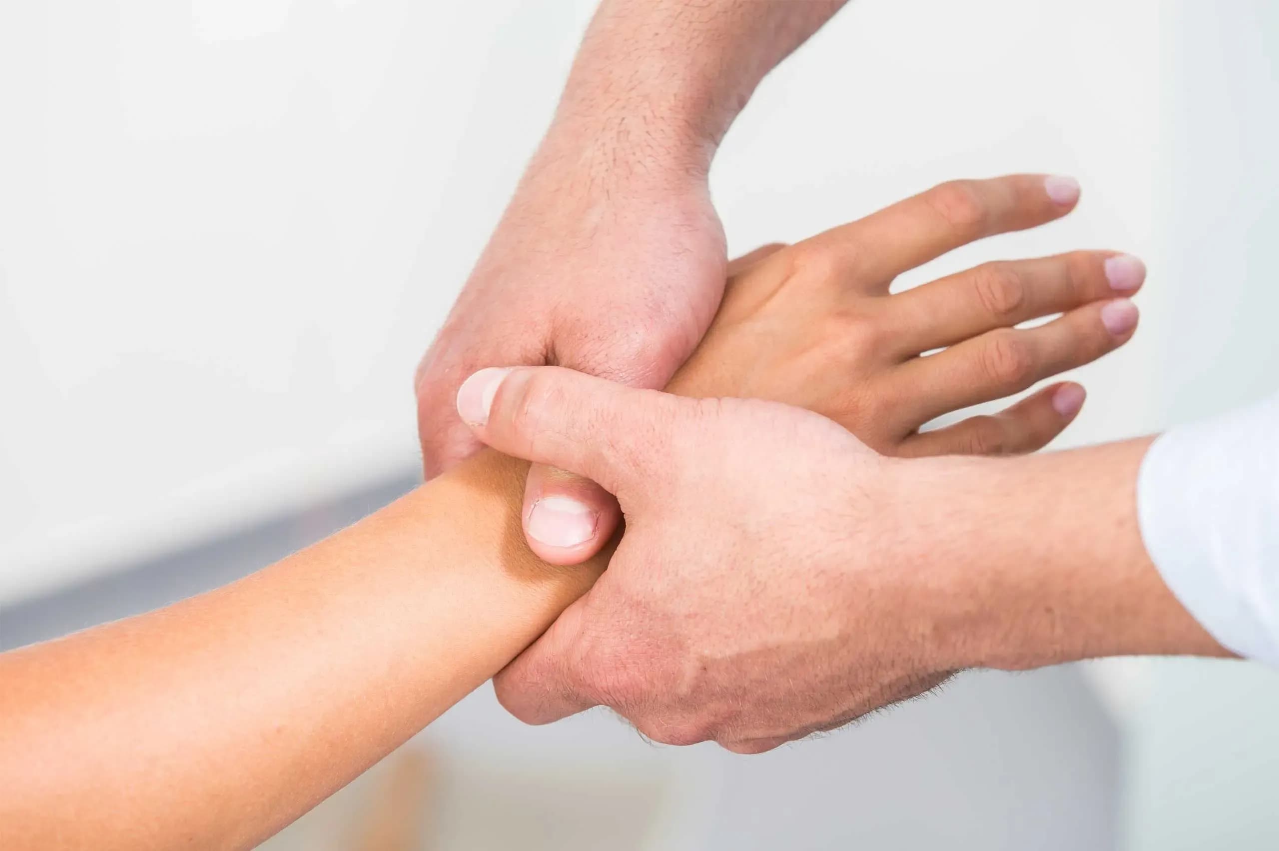 Foto der Behandlung des Arms